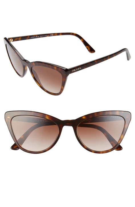 56mm gradient cat eye sunglasses prada|prada cat eye tortoiseshell glasses.